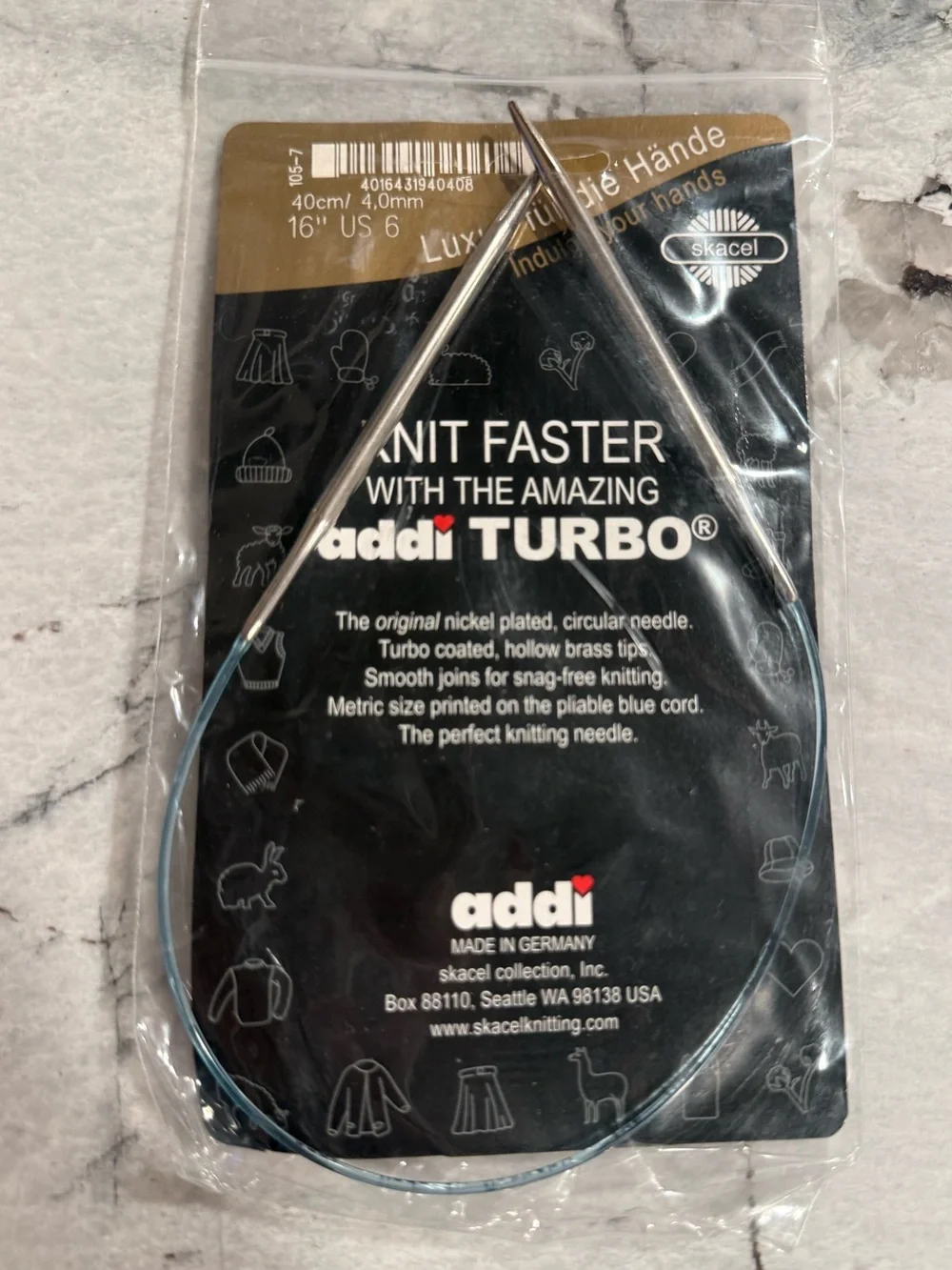 Addi Turbo 16” Size 6